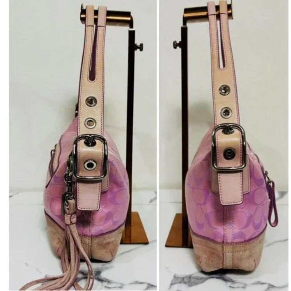 Very*RARE* COACH Y2K Soho Hobo PINK Bag - Picture 3 of 10